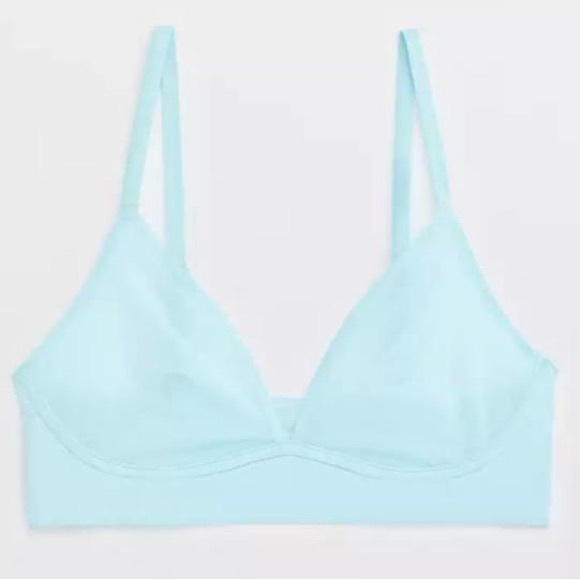 aerie smoothez Light Blue mesh Bralette - Picture 1 of 3